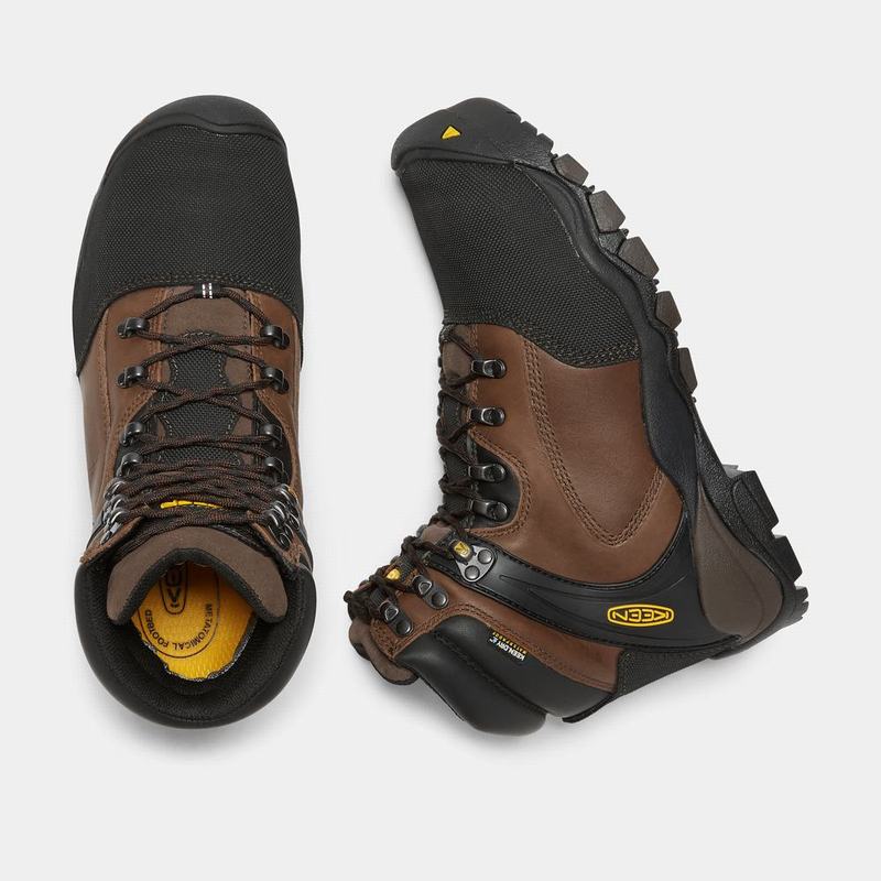 Keen Louisville 6" Met Steel Toe - Erkek Iş Botu - Kahverengi/Siyah - Türkiye (815432TJU)